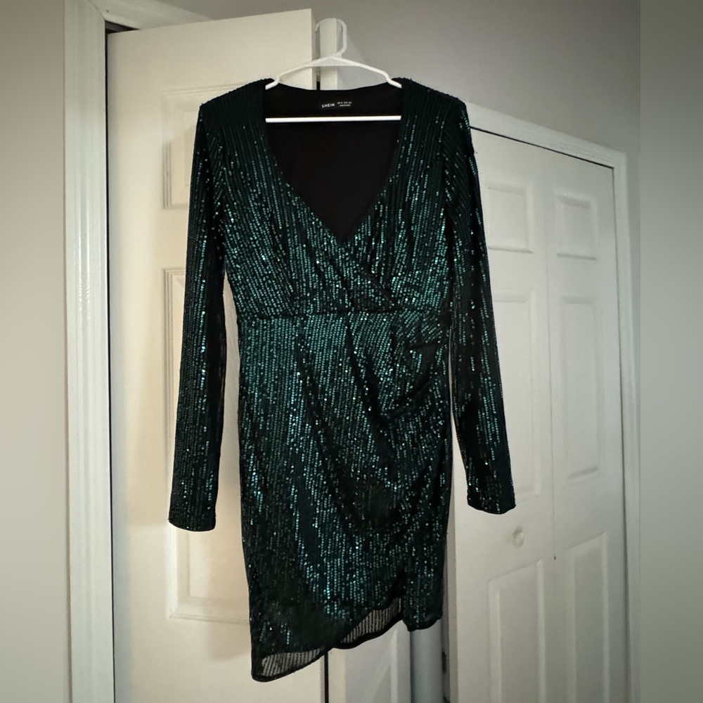 Medium Sequin Teal Dress
